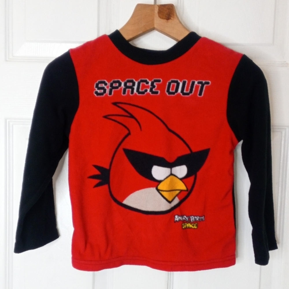 Kids Red and Black Pajama Top